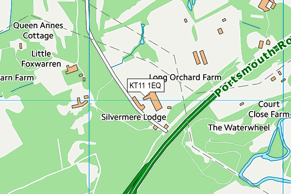 Silvermere Strength And Fitness map (KT11 1EQ) - OS VectorMap District (Ordnance Survey)