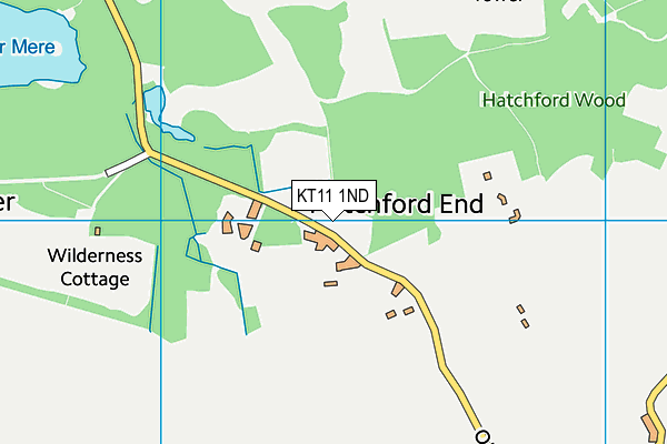 KT11 1ND map - OS VectorMap District (Ordnance Survey)