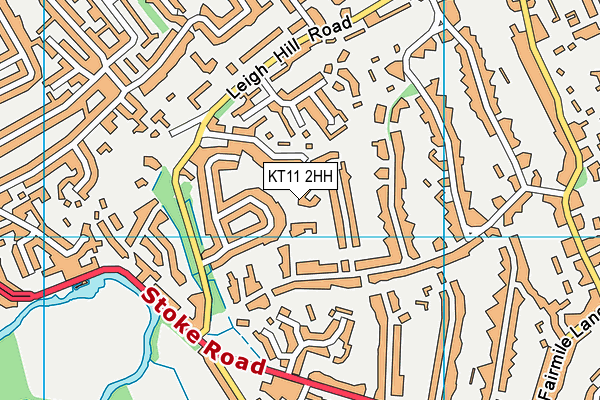 KT11 2HH map - OS VectorMap District (Ordnance Survey)