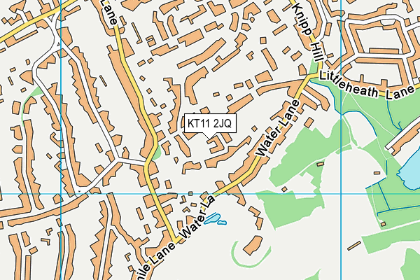 KT11 2JQ map - OS VectorMap District (Ordnance Survey)