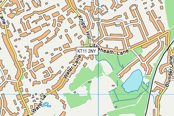 KT11 2NY map - OS VectorMap District (Ordnance Survey)
