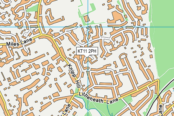 KT11 2PH map - OS VectorMap District (Ordnance Survey)