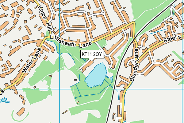 KT11 2QY map - OS VectorMap District (Ordnance Survey)