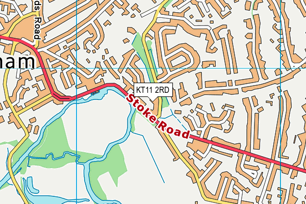 KT11 2RD map - OS VectorMap District (Ordnance Survey)