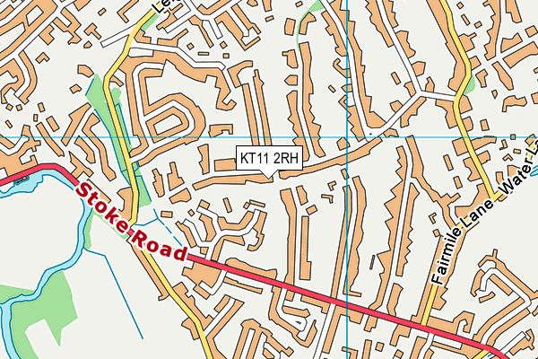 KT11 2RH map - OS VectorMap District (Ordnance Survey)