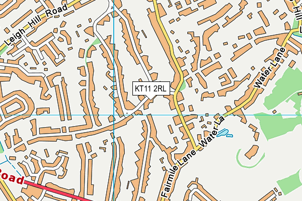 KT11 2RL map - OS VectorMap District (Ordnance Survey)