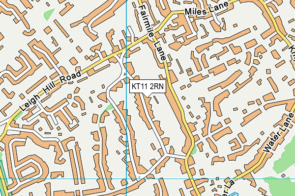 KT11 2RN map - OS VectorMap District (Ordnance Survey)
