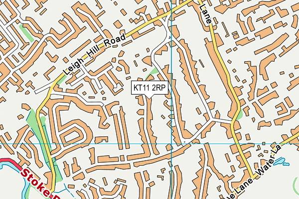 KT11 2RP map - OS VectorMap District (Ordnance Survey)