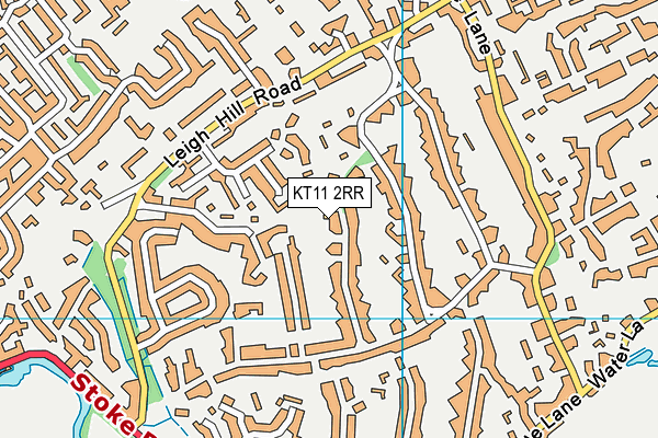 KT11 2RR map - OS VectorMap District (Ordnance Survey)