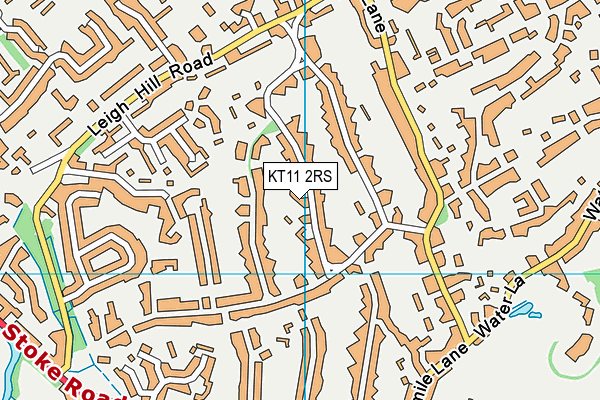 KT11 2RS map - OS VectorMap District (Ordnance Survey)
