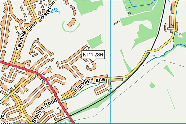 KT11 2SH map - OS VectorMap District (Ordnance Survey)