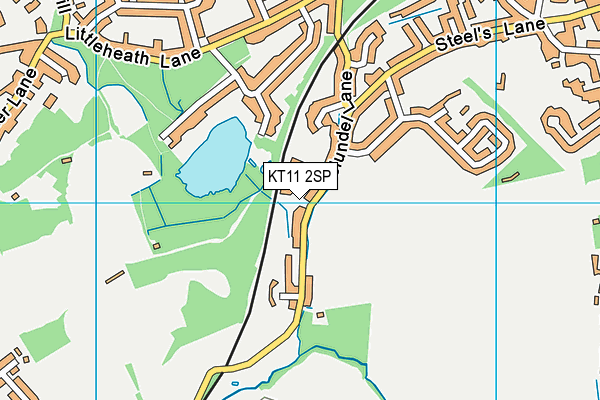 KT11 2SP map - OS VectorMap District (Ordnance Survey)