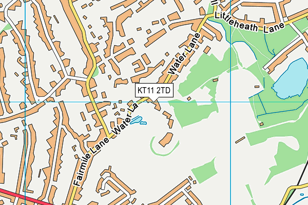 KT11 2TD map - OS VectorMap District (Ordnance Survey)