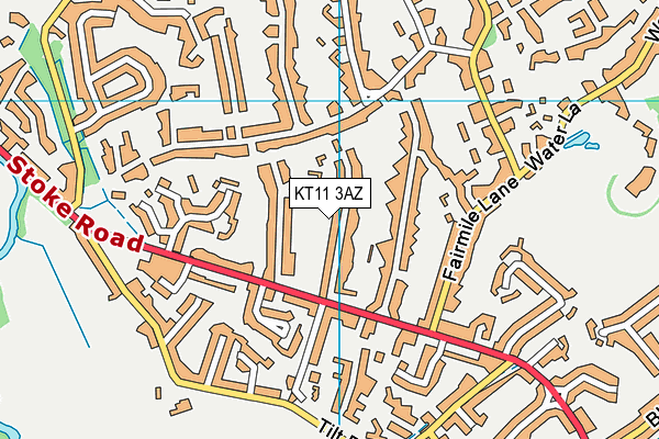 KT11 3AZ map - OS VectorMap District (Ordnance Survey)