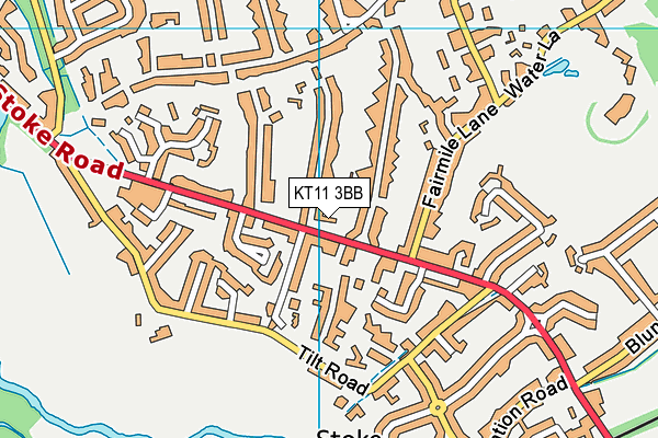 KT11 3BB map - OS VectorMap District (Ordnance Survey)