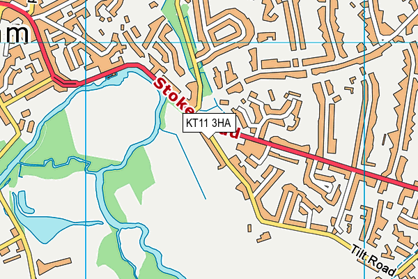 KT11 3HA map - OS VectorMap District (Ordnance Survey)