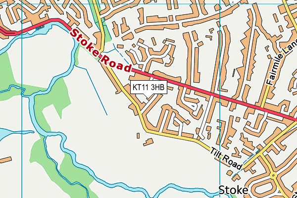 KT11 3HB map - OS VectorMap District (Ordnance Survey)