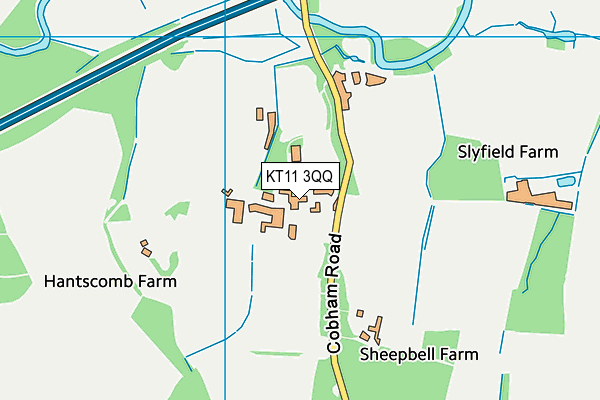Yehudi Menuhin School map (KT11 3QQ) - OS VectorMap District (Ordnance Survey)