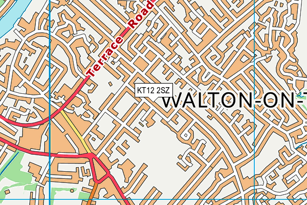 Map of WALTON-ON-THAMES REPAIR CAFE CIC at district scale