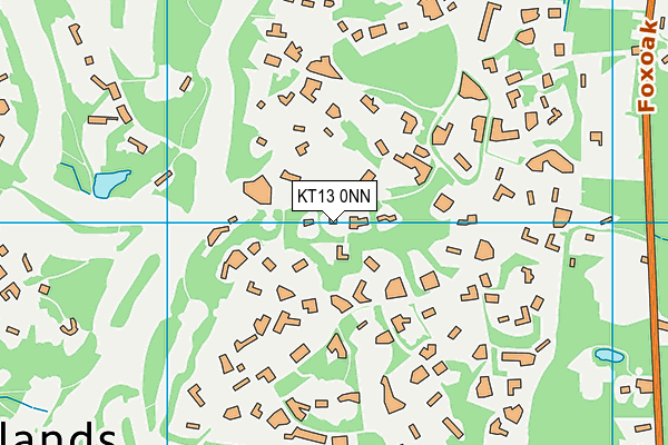 KT13 0NN map - OS VectorMap District (Ordnance Survey)