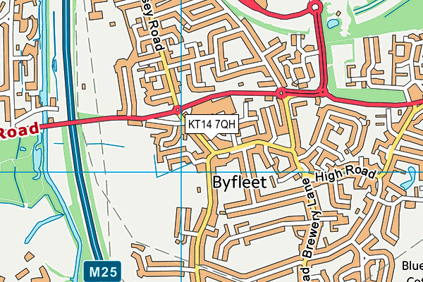 Map of PRETTY AND PRELOVED OF BYFLEET CIC at district scale
