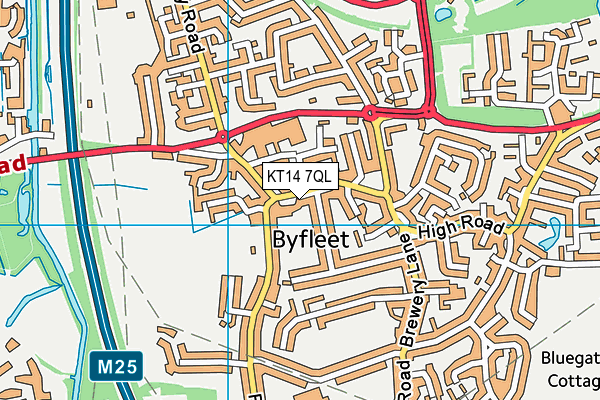 Map of BYFLEET FISH BAR LTD at district scale