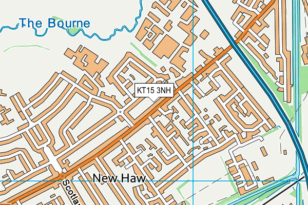 KT15 3NH map - OS VectorMap District (Ordnance Survey)