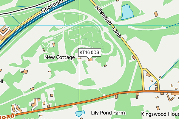 Barrow Hills Golf Club map (KT16 0DS) - OS VectorMap District (Ordnance Survey)