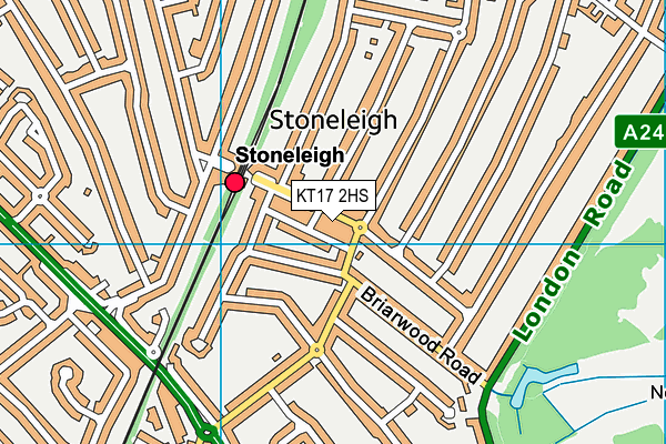Map of STONELEIGH PLUMBING SUPPLIES LIMITED at district scale