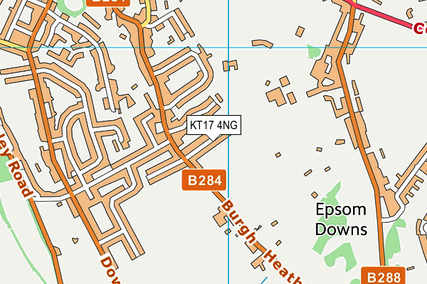 KT17 4NG map - OS VectorMap District (Ordnance Survey)