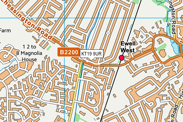 Map of EWELL BARBERS LTD at district scale