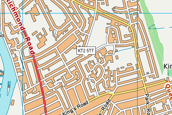 Latchmere School map (KT2 5TT) - OS VectorMap District (Ordnance Survey)