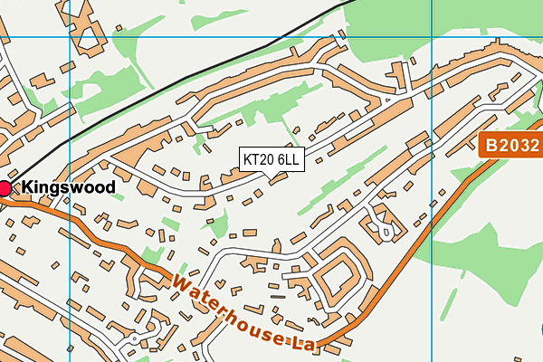 KT20 6LL map - OS VectorMap District (Ordnance Survey)