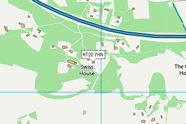 KT20 7HN map - OS VectorMap District (Ordnance Survey)