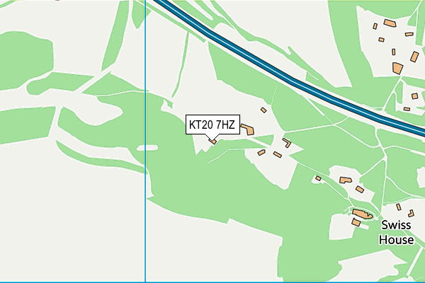 KT20 7HZ map - OS VectorMap District (Ordnance Survey)
