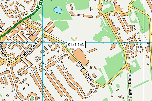 KT21 1EN map - OS VectorMap District (Ordnance Survey)