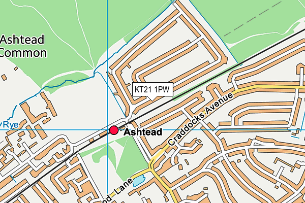 Map of OVERDALE INCORPORATED LTD at district scale