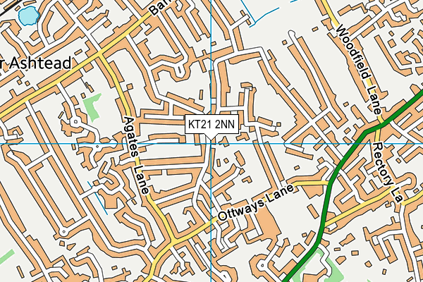 KT21 2NN map - OS VectorMap District (Ordnance Survey)