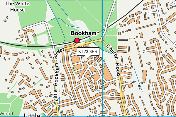 KT23 3ER map - OS VectorMap District (Ordnance Survey)
