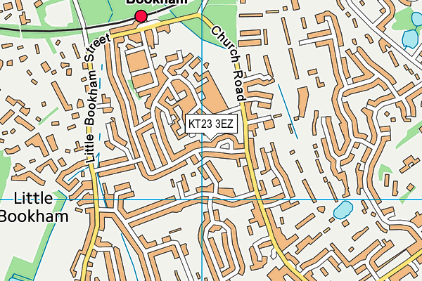 KT23 3EZ map - OS VectorMap District (Ordnance Survey)