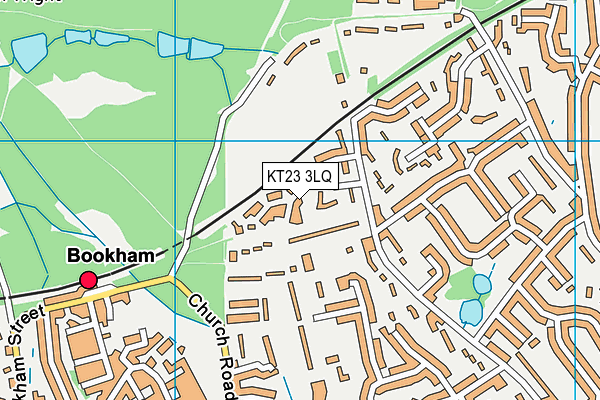 KT23 3LQ map - OS VectorMap District (Ordnance Survey)