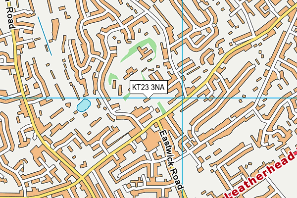 KT23 3NA map - OS VectorMap District (Ordnance Survey)