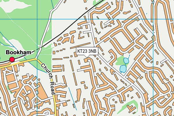 KT23 3NB map - OS VectorMap District (Ordnance Survey)