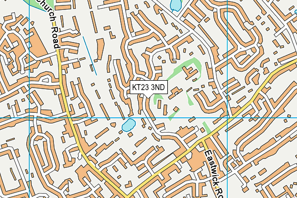 KT23 3ND map - OS VectorMap District (Ordnance Survey)