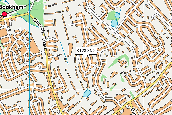 KT23 3NG map - OS VectorMap District (Ordnance Survey)