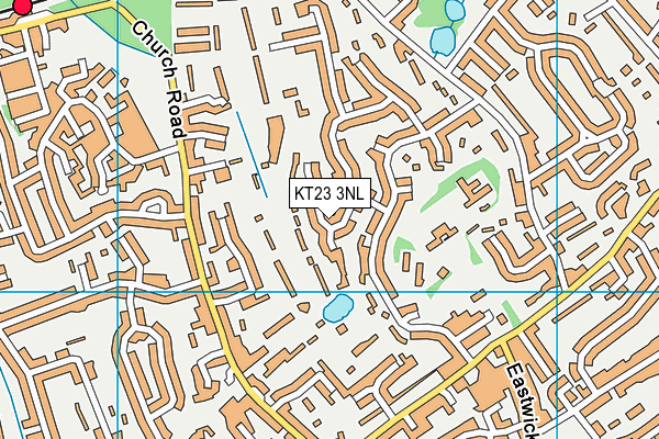 KT23 3NL map - OS VectorMap District (Ordnance Survey)