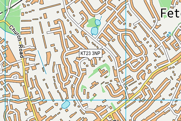 KT23 3NP map - OS VectorMap District (Ordnance Survey)