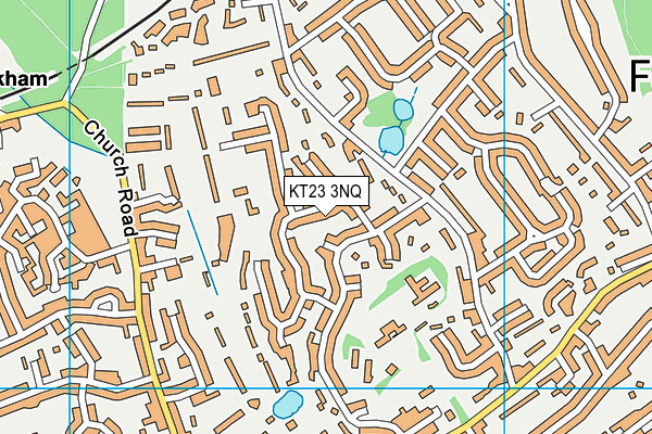 KT23 3NQ map - OS VectorMap District (Ordnance Survey)