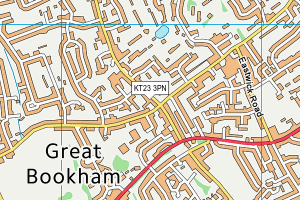 KT23 3PN map - OS VectorMap District (Ordnance Survey)