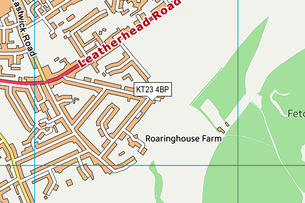 KT23 4BP map - OS VectorMap District (Ordnance Survey)